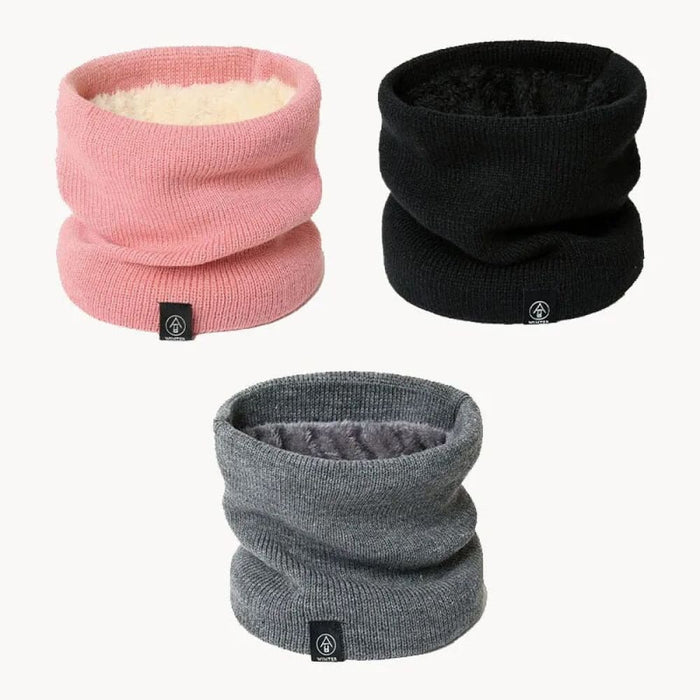 Warm Thick Knitted Solid Cashmer Neck Scarfs For Men