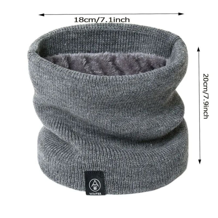 Warm Thick Knitted Solid Cashmer Neck Scarfs For Men