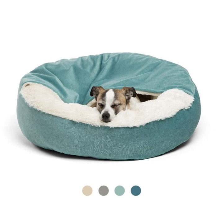 Warm Waterproof Dirt Resistant Dog Bed with Hooded Blanket
