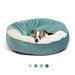 Warm Waterproof Dirt Resistant Dog Bed with Hooded Blanket