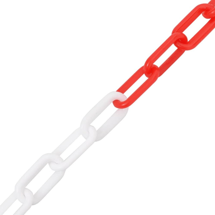 Warning Chain Red and White 100 m ø4 Mm Plastic Opbkxa