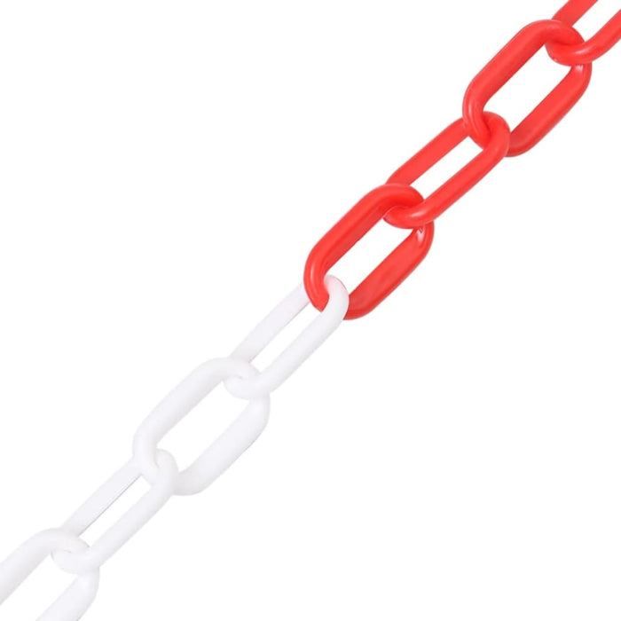 Warning Chain Red and White 100 m ø6 Mm Plastic Opbkxl