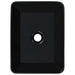 Wash Basin 40x30x13 Cm Ceramic Black Oatkxb