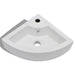 Wash Basin with Overflow 45x32x12,5 Cm White Oablki