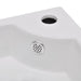 Wash Basin with Overflow 45x32x12,5 Cm White Oablki