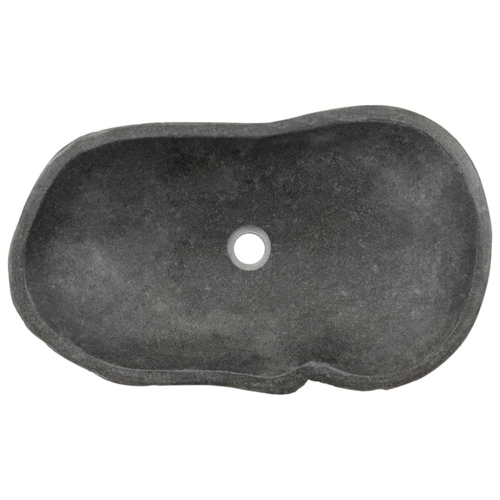 Wash Basin River Stone Oval 60-70 Cm Oaxiio