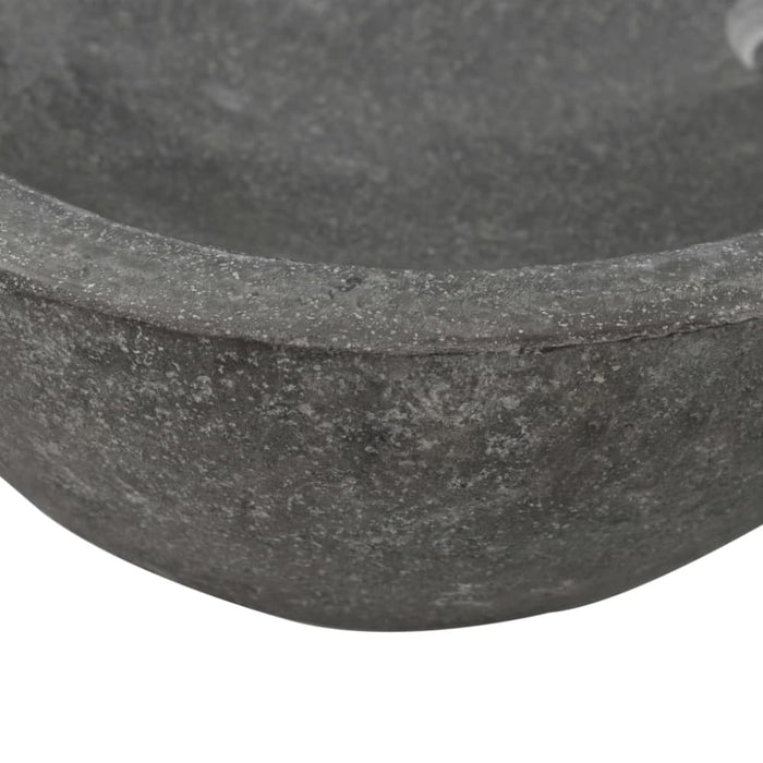 Wash Basin River Stone Oval 60-70 Cm Oaxiio