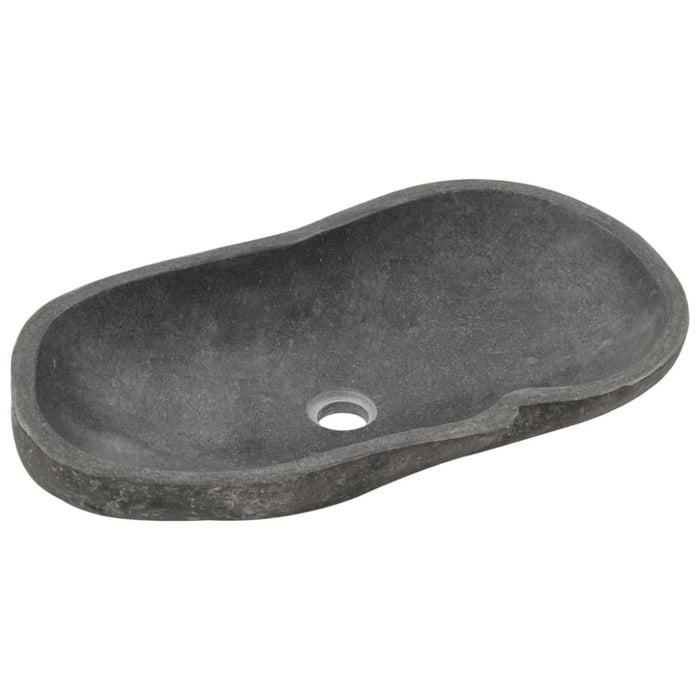 Wash Basin River Stone Oval 60-70 Cm Oaxiio