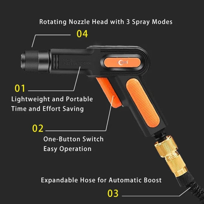 Car Wash Water Gun Spray Nozzle Sprinkler Cleaner for Auto