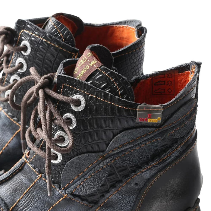 Washed Leather Oxford Womens Shoes