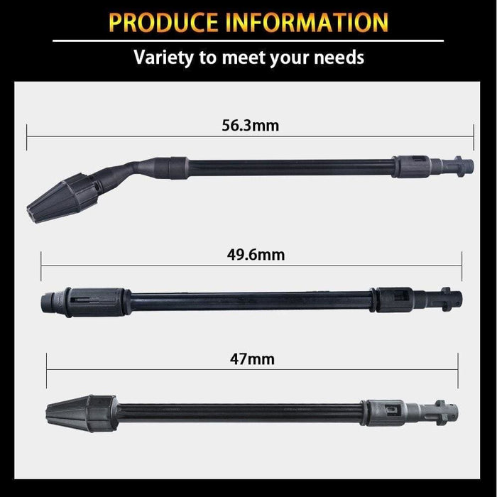 Car Washer Water Spray Gun Jet Lance Rotating Turbo Nozzle