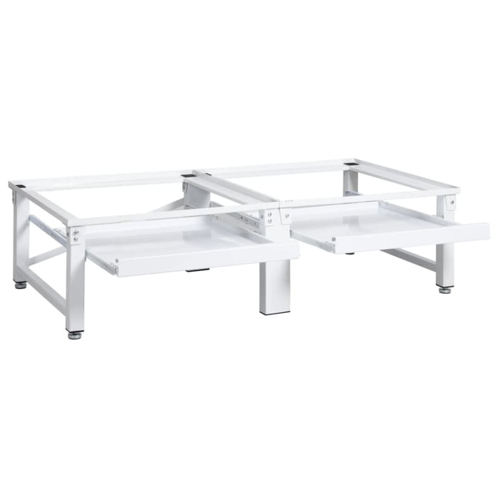 Washing and Drying Machine Pedestal with Pull-out Shelves