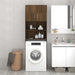 Washing Machine Cabinet Brown Oak 64x25.5x190 Cm Nopbio