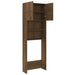 Washing Machine Cabinet Brown Oak 64x25.5x190 Cm Nopbio