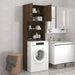 Washing Machine Cabinet Brown Oak 64x25.5x190 Cm Nopbio