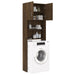Washing Machine Cabinet Brown Oak 64x25.5x190 Cm Nopbio