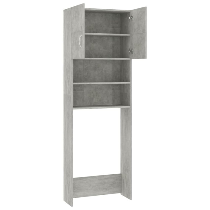 Washing Machine Cabinet Concrete Grey 64x25.5x190 Cm