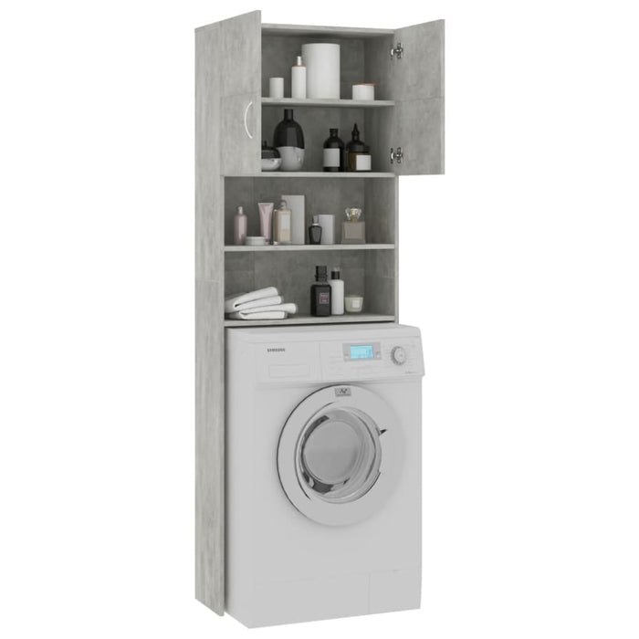 Washing Machine Cabinet Concrete Grey 64x25.5x190 Cm