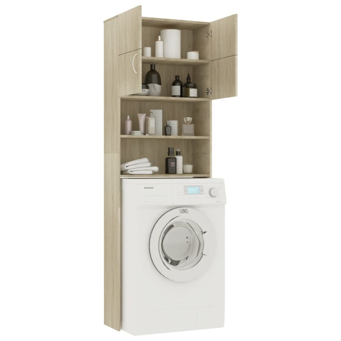 Washing Machine Cabinet Sonoma Oak 64x25.5x190 Cm