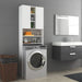 Washing Machine Cabinet White 64x25.5x190 Cm Nbnaxx