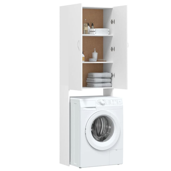 Washing Machine Cabinet White 64x25.5x190 Cm Nbnaot