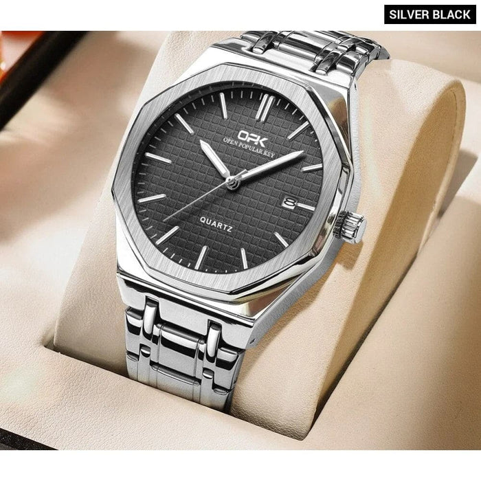 Men Watch Simple Fashion Waterproof Luminous Stainless