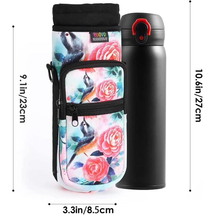 Water Bottle Carrier Bag Adjustable Shoulder Hand Strap 2