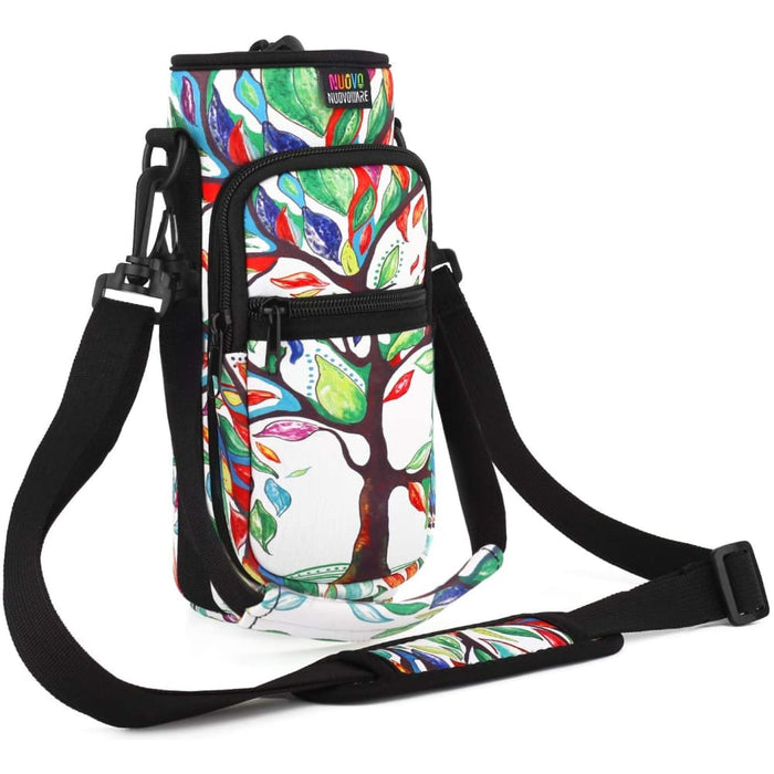 Water Bottle Carrier Holder Bag with Adjustable Strap