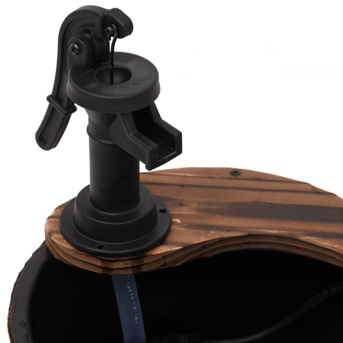 Water Fountain With Pump 28x28x34.5 Cm Solid Wood Fir Tlanpt