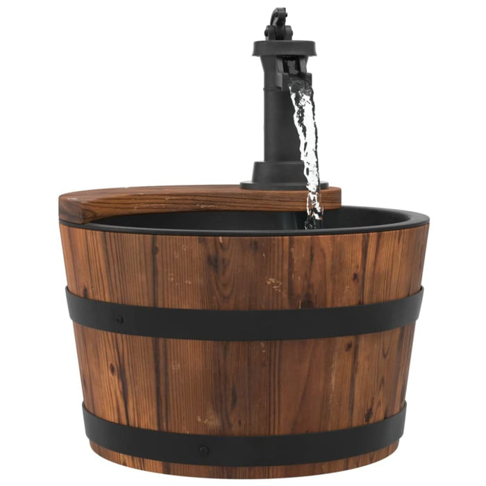 Water Fountain With Pump 28x28x34.5 Cm Solid Wood Fir Tlanpt