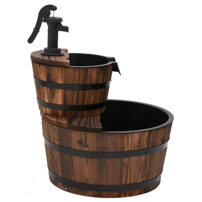 Water Fountain With Pump 44.5x44.5x58 Cm Solid Wood Fir