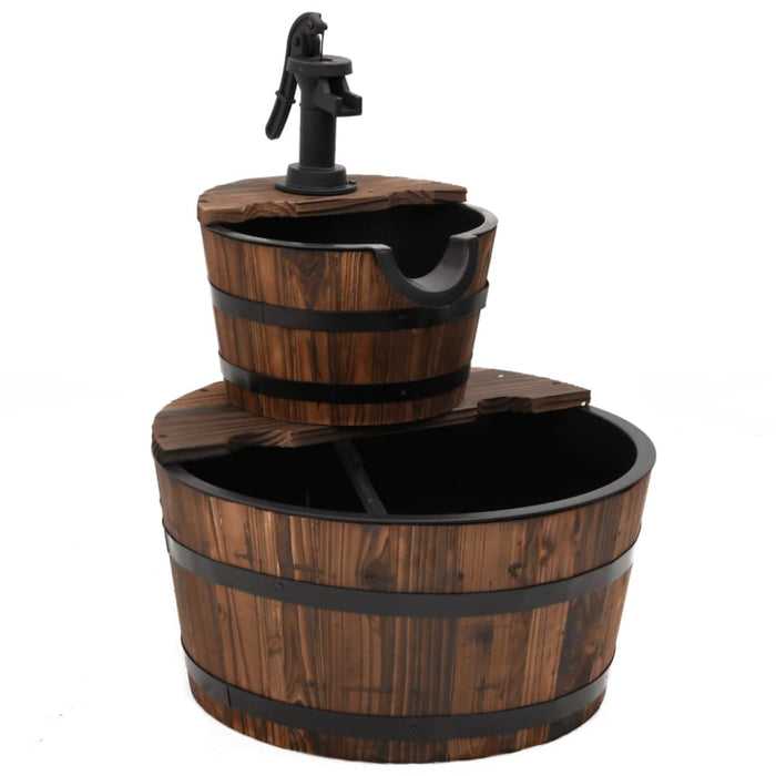 Water Fountain With Pump 44.5x44.5x58 Cm Solid Wood Fir
