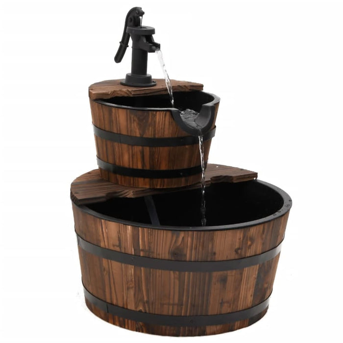 Water Fountain With Pump 44.5x44.5x58 Cm Solid Wood Fir