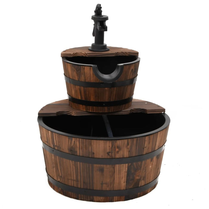Water Fountain With Pump 44.5x44.5x58 Cm Solid Wood Fir