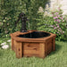 Water Fountain with Pump 57x57x53 Cm Solid Wood Fir Tlanpa