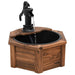 Water Fountain with Pump 57x57x53 Cm Solid Wood Fir Tlanpa