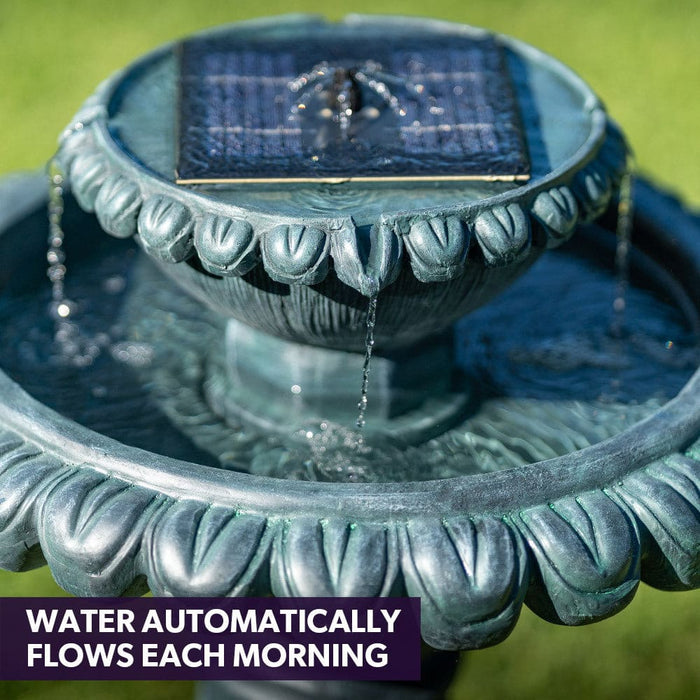 Water Fountain Solar Powered Battery Outdoor Bird Bath