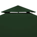 Water-proof Gazebo Cover Canopy 310 g / M² Green 3 x m Abnil