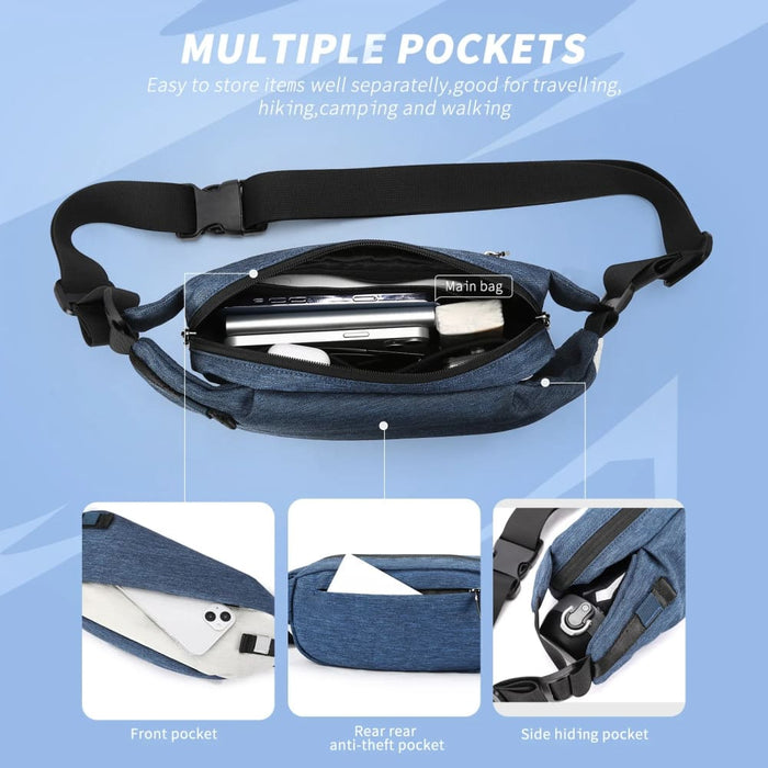 Water Resistant Sling Backpack for Travel and Hiking