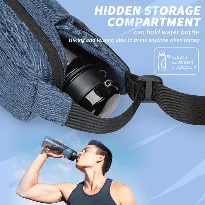 Water Resistant Sling Backpack for Travel and Hiking
