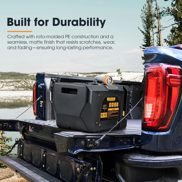 24L Portable Water Tank Outdoor Camping Caravan Storage Container 4Wd