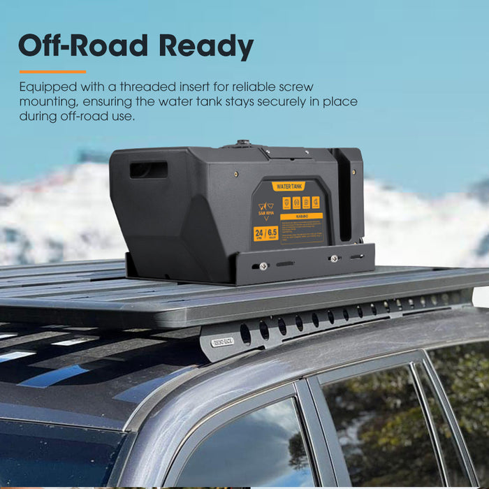 24L Portable Water Tank Outdoor Camping Caravan Storage Container 4Wd