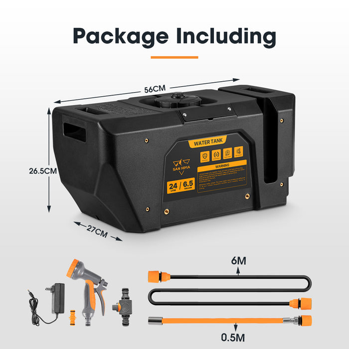 24L Portable Water Tank Outdoor Camping Caravan Storage Container 4Wd