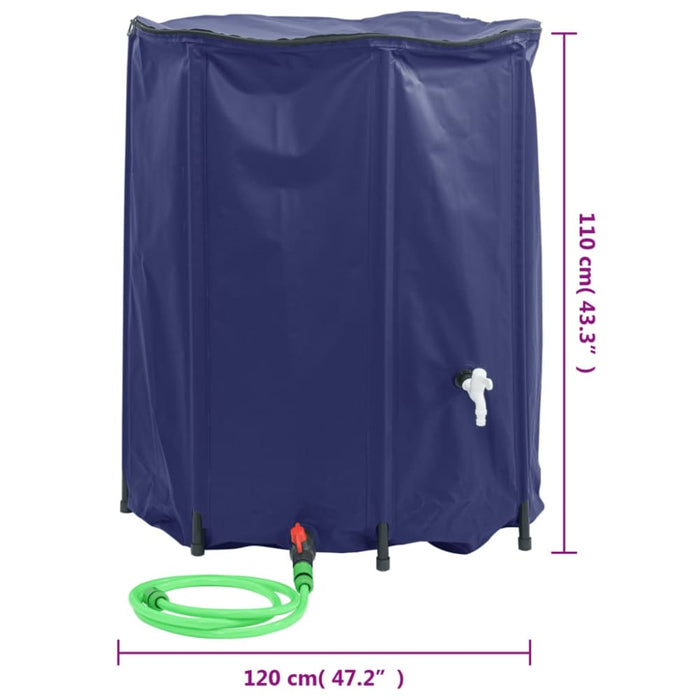 Water Tank With Tap Foldable 1250 l Pvc Oplbbp