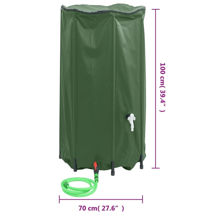 Water Tank With Tap Foldable 380 l Pvc Oplbox