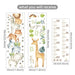 Watercolour Animals Height Chart Wall Stickers