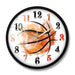 Watercolour Art Basketball Modern Wall Clock Splatter