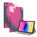 Watercolour Pattern Flip Leather Tablet Case Berry Colour