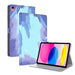 Watercolour Pattern Flip Leather Tablet Case Berry Colour