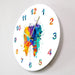 Watercolour Tooth Painting Print Wall Clock Medical Dental